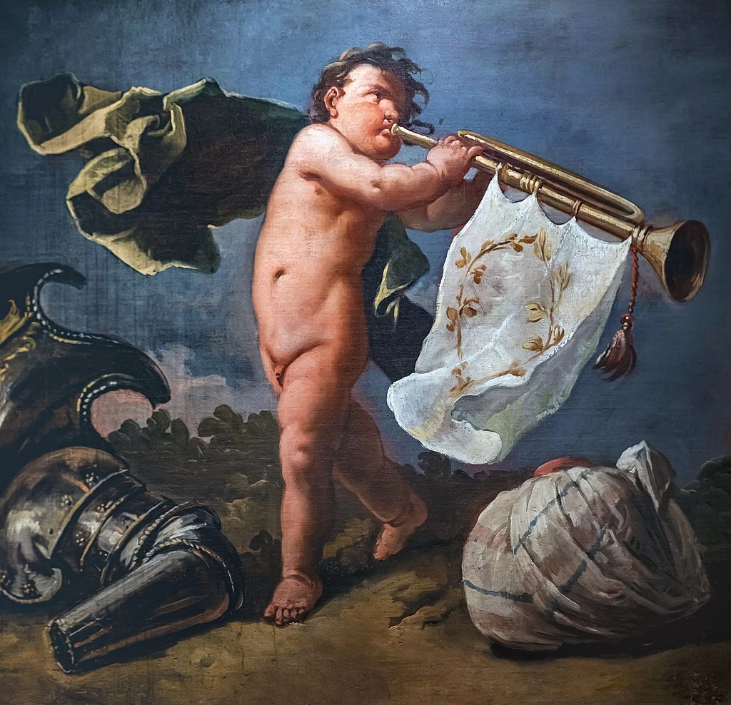 Putto con la tromba di guerra - Ca' Rezzonico, Venezia